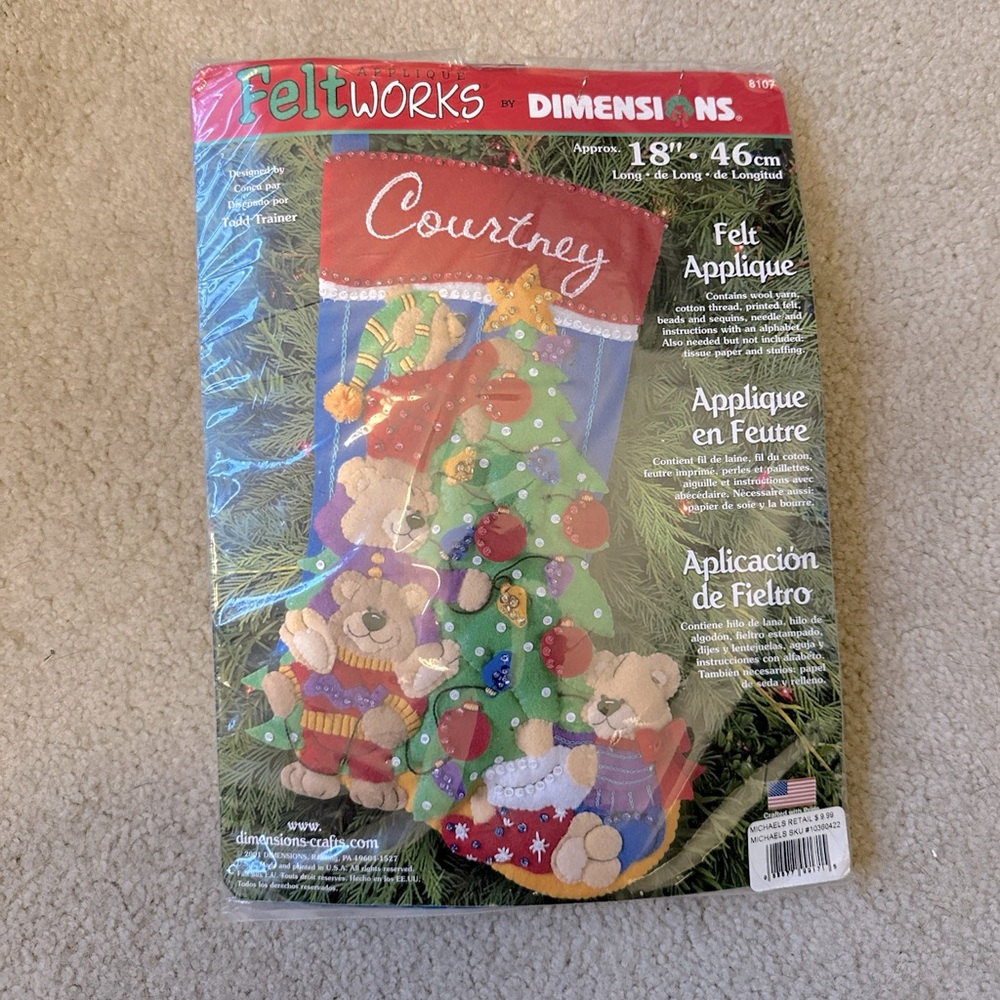Felt Works Applique Stocking Kit